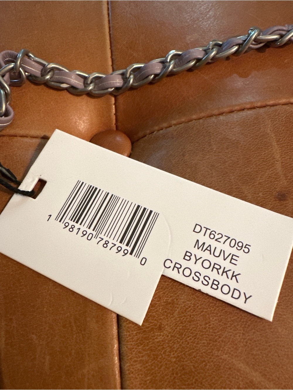 Steve Madden BYORKK Mauve Ruched Crossbody Bag NWT - Picture 8 of 8